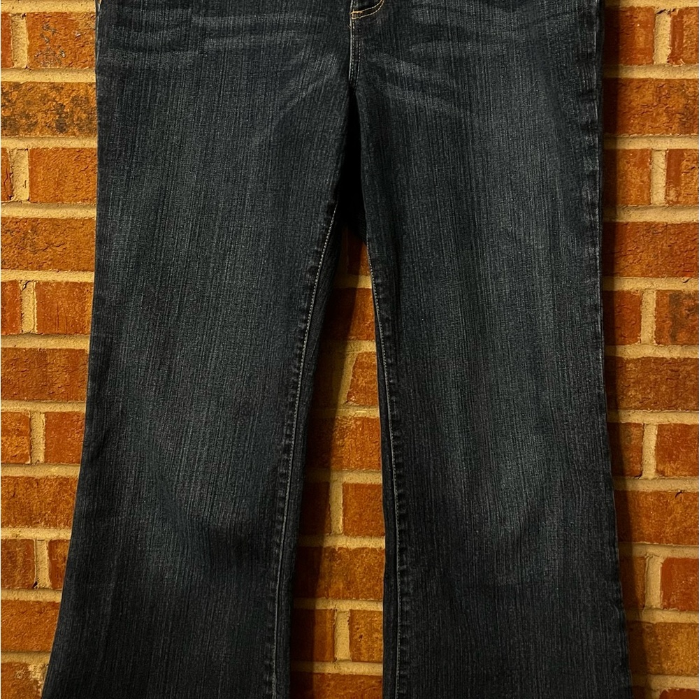 Seven7 Jeans Boot Cut Wide Leg Dark Blue Women's 16